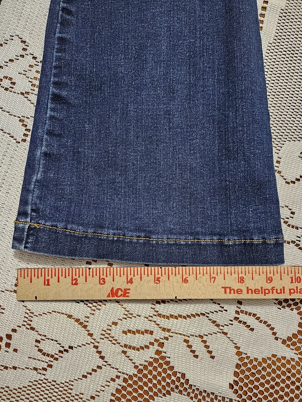 SPANX Dark Blue Flare Jeans Size Large